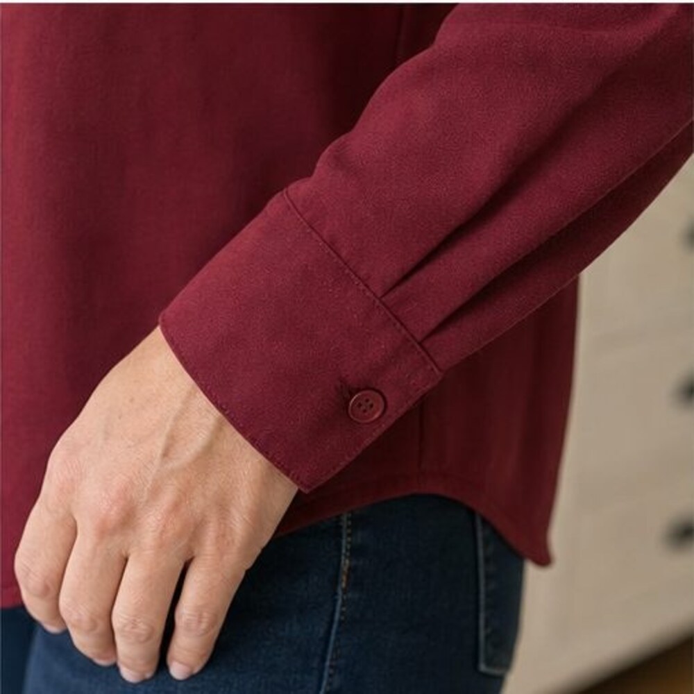 Rust Puff Sleeve Top - Picture 5 of 6
